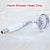 Polished Chrome Brass Bathroom Telephone Shape Hand Spray Handheld Shower head & 1.5m Shower Hose & Wall Bracket Lzh350