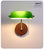 American loft green glass wall lamps vintage bedroom bedside LED lamp nostalgic aisle lamp