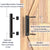 KAK 12 inches Sliding Barn Door Handle Pull Cabinet Flush Hardware Set Wood Door Handle I