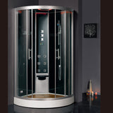 luxury steam shower enclosures bathroom steam shower cabins j1000X1000X2150mm Luxury Steam Shower Cabin Bathroom Shower Enclosure Multi-Functional Wet Sauna Room YS57