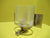 Modern Small Ecolife Brushed Chrome & Glass Wall Light   97H x 100W x 146.5D