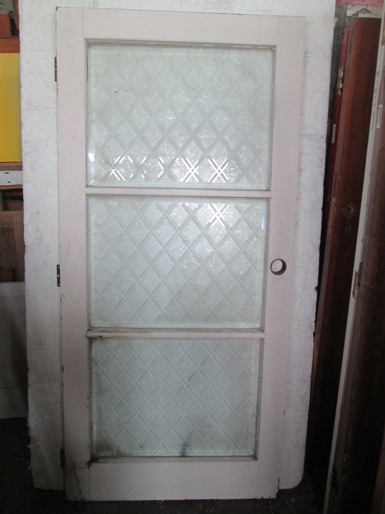 Retro 3 Lite Door with Diamond Pattern Glass 1945H x 910W x 45D